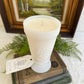 Vintage White Milk Glass Goblet- Cactus Water