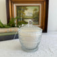 Vintage Glass Bowl Candle w/Lid- Emerald Grove