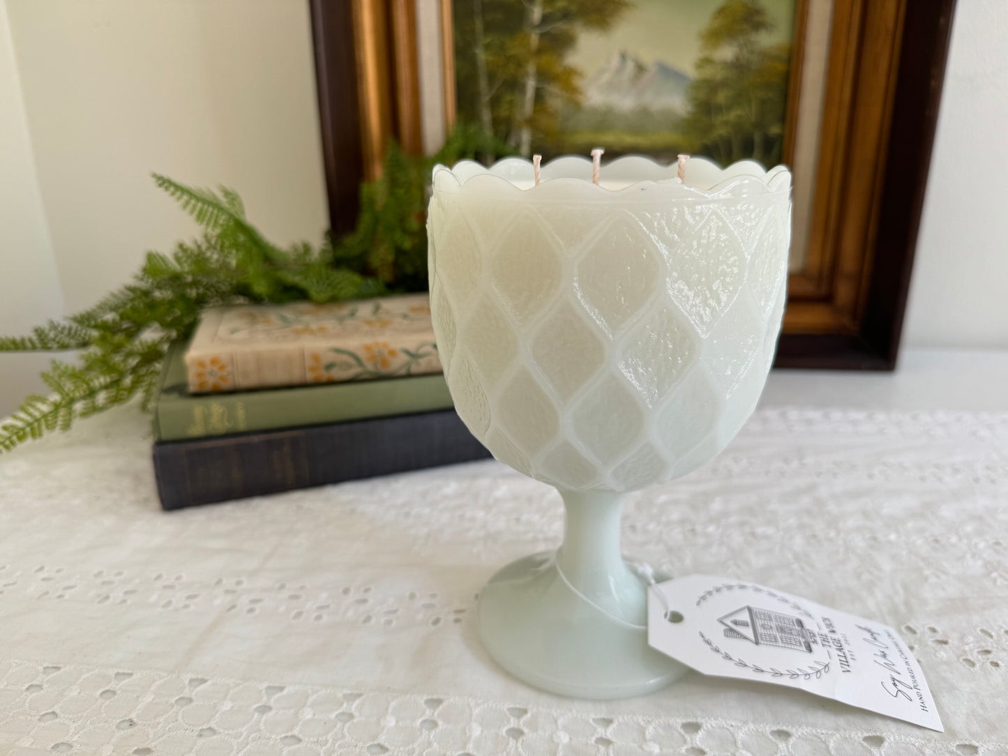 Vintage Goblet Candle- Volcano