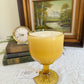 Vintage Yellow Goblet Candle- Oakmoss and Amber