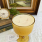 Vintage Yellow Goblet Candle- Oakmoss and Amber