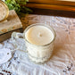 Vintage Glass Mug Candle with Square Handle - Palo Santo