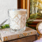 Vintage Glass Candle with Cut Detailing - Palo Santo