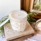 Vintage Glass Candle with Cut Detailing - Palo Santo