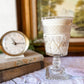 Vintage Goblet Candle with Square Base - Palo Santo